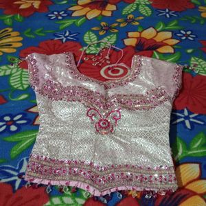 Lehnga Baby, Pink Colour, Heavy Blouse