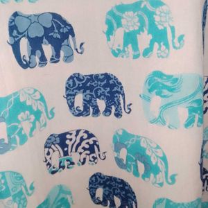 Pure Cotton Elephants Motifs Kurta