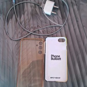 I Phone 7 Back Case, Lightning ChargingCable