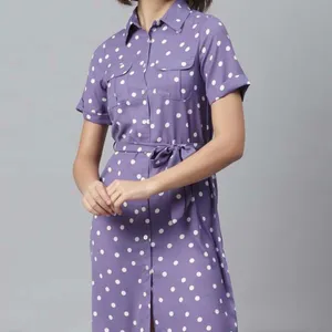 Polka Dot Lavender Dress