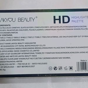 Lakyou Beauty HD Highlighter Palette