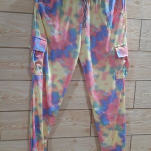 Multy Coloured Girls Joggers For 10 12 Years