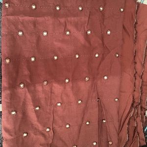 @150 Rs Brown Unstiched Shirt Fabric