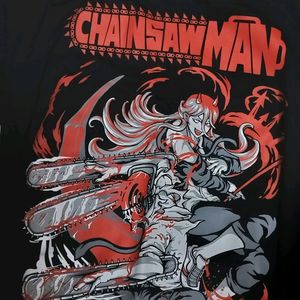 Bewakoof Black Chainsawman Anime Tshirt