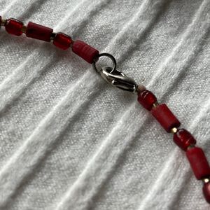 Vintage Red Stone Chain/ Necklace