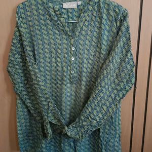 Cotton-blend Tunic