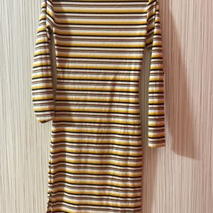 Yellow bodycon dress