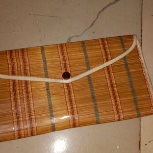 Wooden Material Purse . Handmade