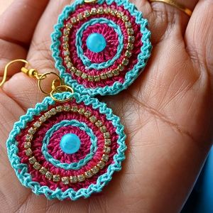 Crochet Hand Made Earrings