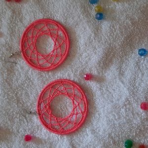 Crochet Dream Catcher Earrings