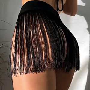 Black Fringe Skirt