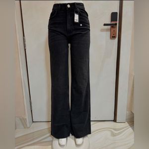 ZARA black High Waist Denim