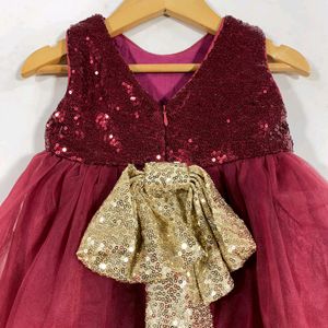 Maroon Western Gown (Girls)