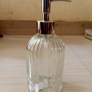 Transparent Refillable Soap Dispenser Multipurpose Shampoo, Conditioner, Essential Oil, Handwash, Soap, Lotion,Bathroom Dispenser With Press Pump Bottle (19 x 6.7 x 6.7 cm, 400ml) (Pack Of 1)