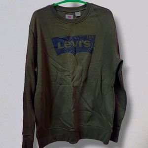 Levi's Olive Green Sweatshirt For Men - L