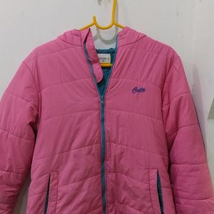 Girls Solid Bomber Jacket