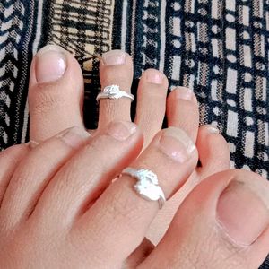 Artificial Silver Toe Ring