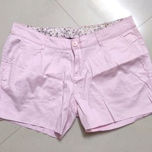 Pink Denim Shorts