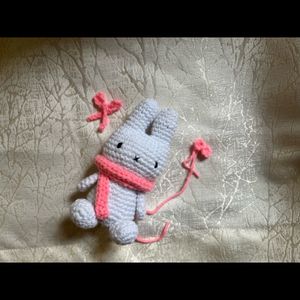 Crochet Small Miffy Plush With Scarf