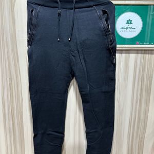 Zara Dual Zip Black Jogger