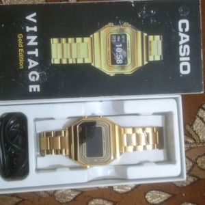 Casio Vintage Edition Golden Watch New