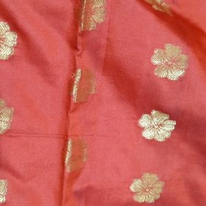 Borownish Colour Saree With Blouse