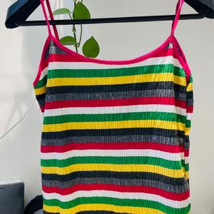 M/L | Multicoloured Spaghetti Camisole Top