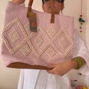 Anouk Pink Aesthetic Desi Tote Side Bag