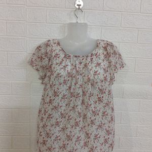 Flower Ruffle top