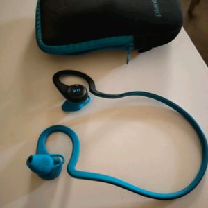 Beautiful Black Blue Headphones