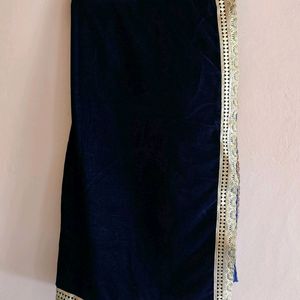 Velvet Fully Stitchd Lehnga Choli With Dupata