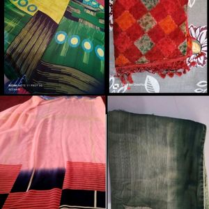 Combo Of 4 With 1 Free Saree