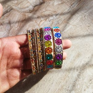 Two Colourful Bangle Set