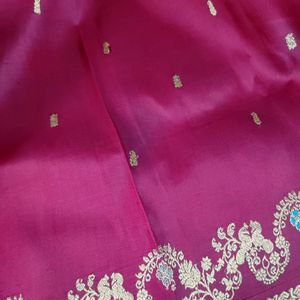 Pure Kanchi Pattu Silk Maroon Saree