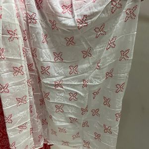 Red Bandej Kurta Set