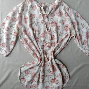 New Korean Bow Top Floral