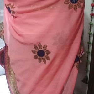 Saree With Stitched Blouse