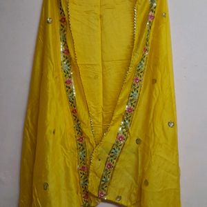 Chanderi Silk Dupata Like New