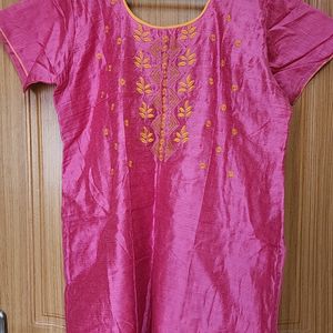 Festive Wear Embroidered Stitched  Kurti