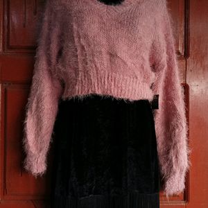 Angora Crop Sweater