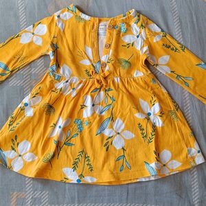 Carter's Yellow Beby girl Frock