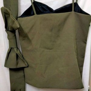 Olive Green Top