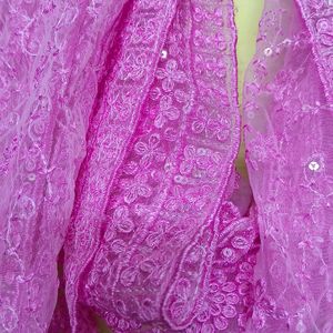 "Pink- Organza Suit"