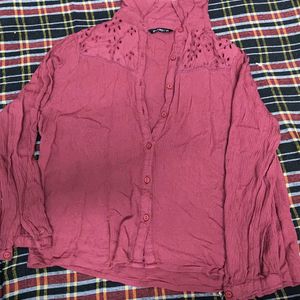 Beautiful Zudio Maroon Shirt