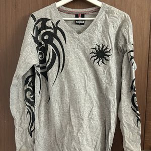 2 Combo Funky Grey Tshirt With Gothic Design