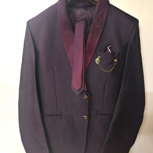 Coat Suit New (Wine Colour)