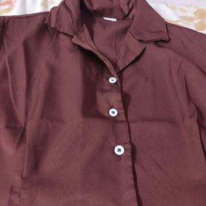 Cinnamon Crop Shirt