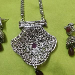 antique German silver oxidised Set