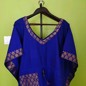 Assam Cotton Silk Kaftan/New With Tag