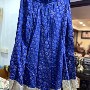 Zovi Royal Blue Maxi Skirt (XL)